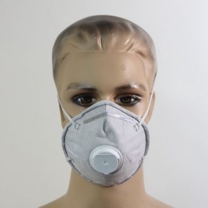 Vented Face Mask with filter White