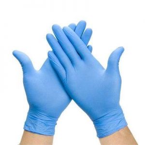 Blue/Black nitrile disposable gloves cotton gloves nz