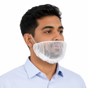 Beard Cover 1 Loop White,48*22cm, 1000PCS/CTN